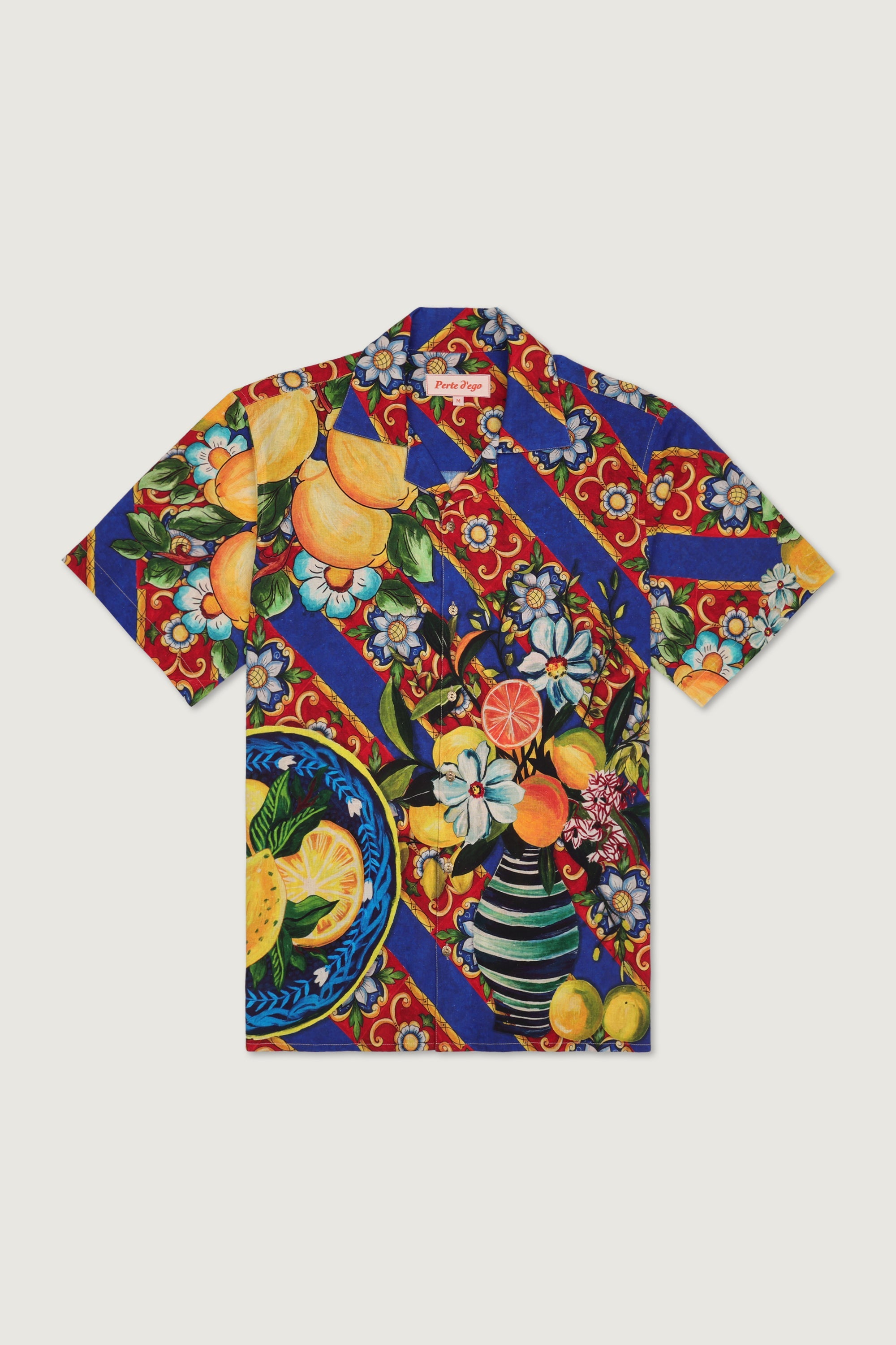 "Amalfi Daydream" shirt- Indigo