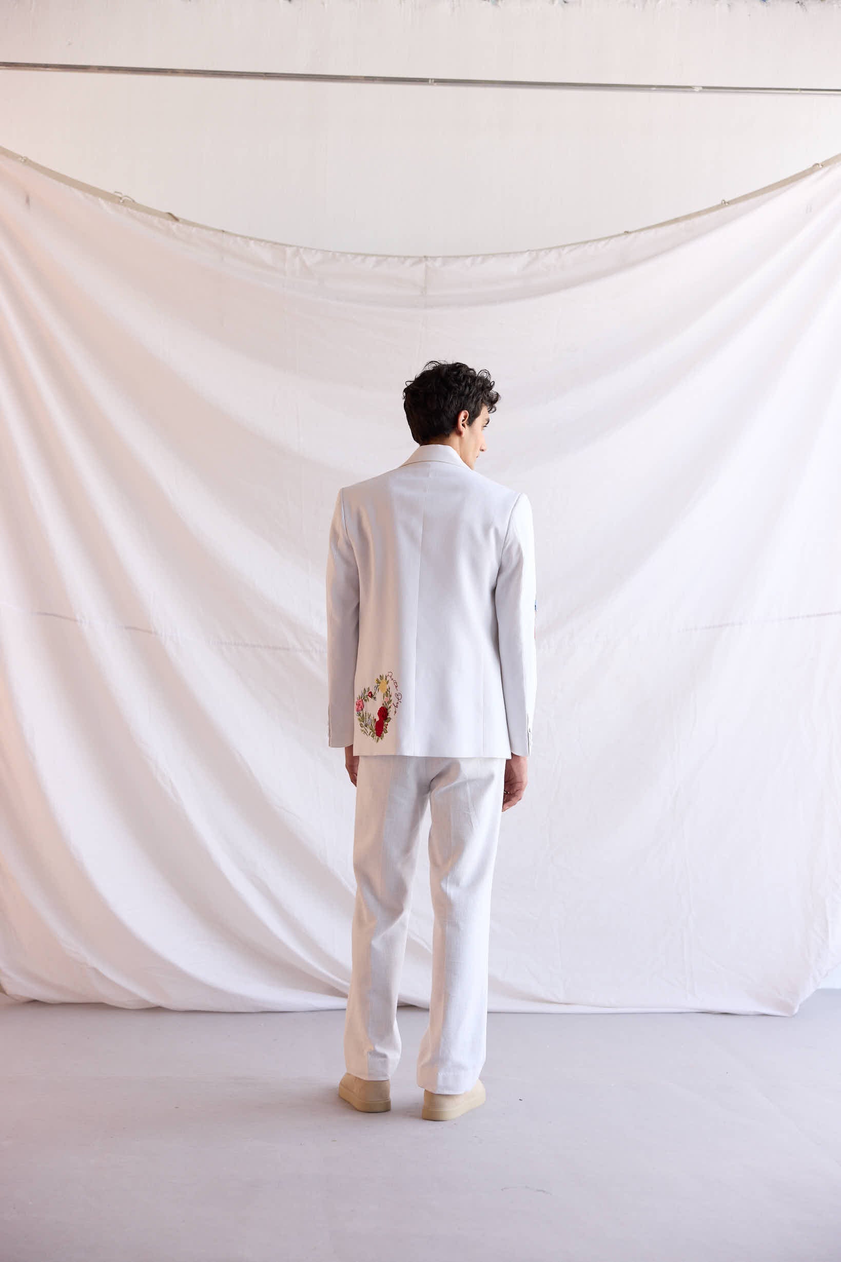 “Le Fleur” Formal pants- Ivory