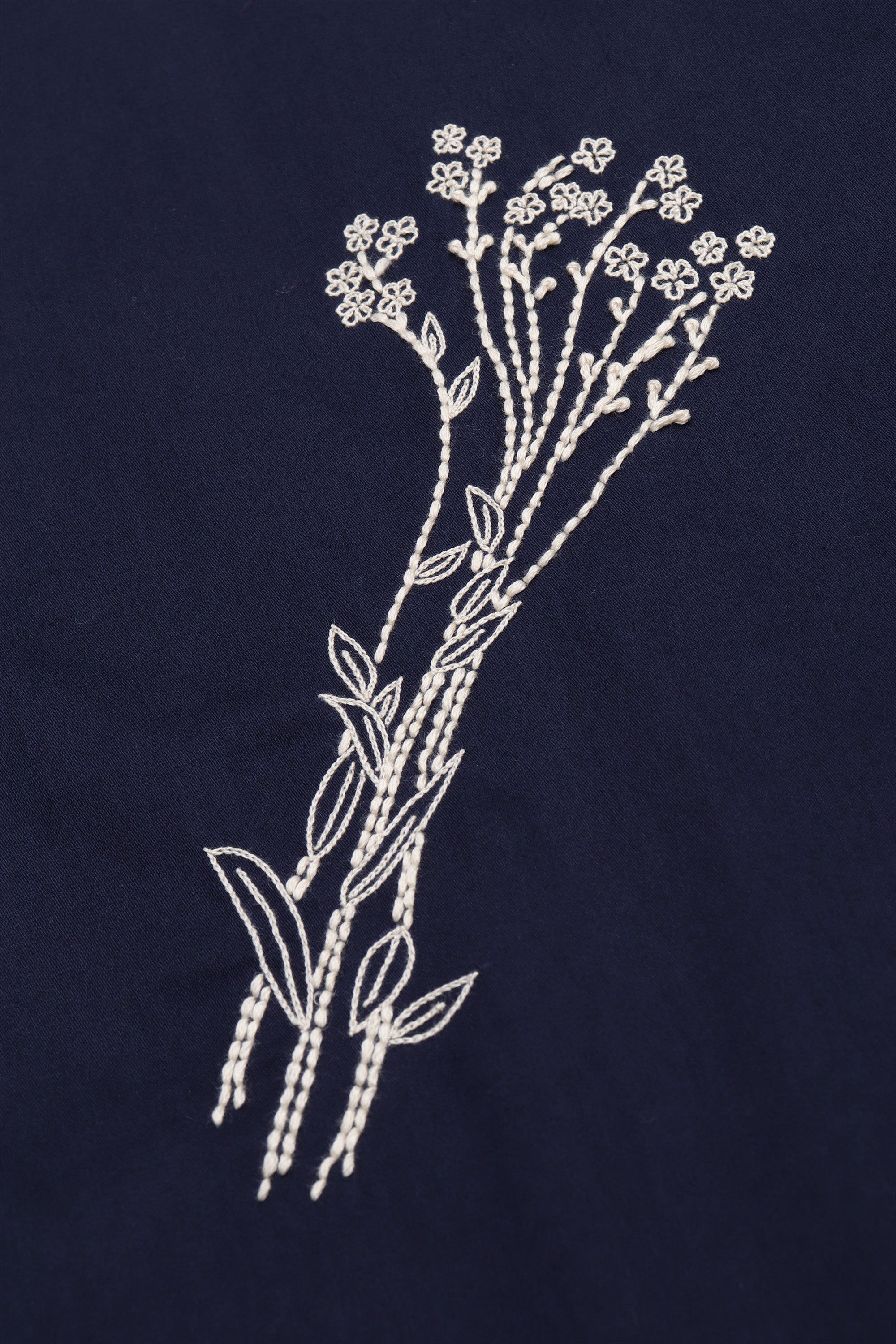 Floral bunch hand embroidered lounge pants