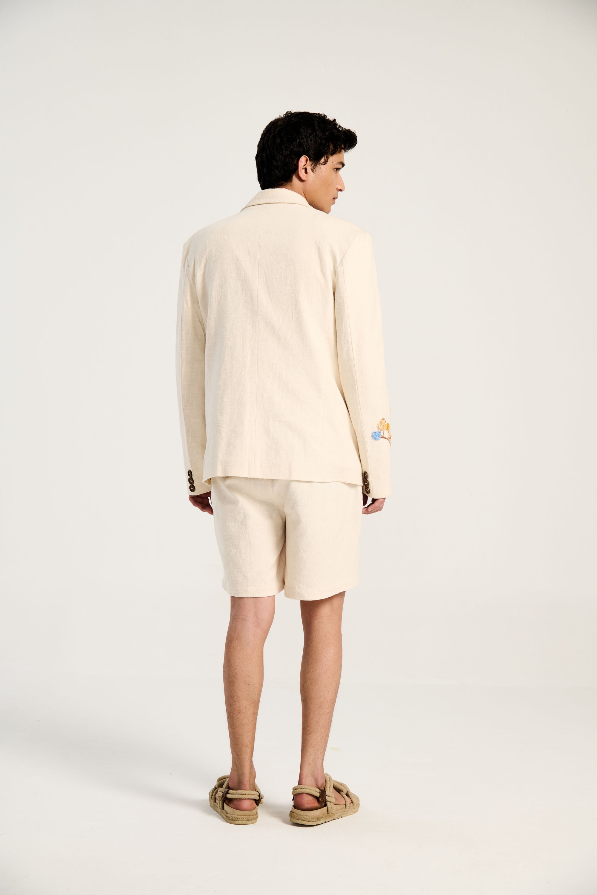 "Le Summer" hand embroidered blazer