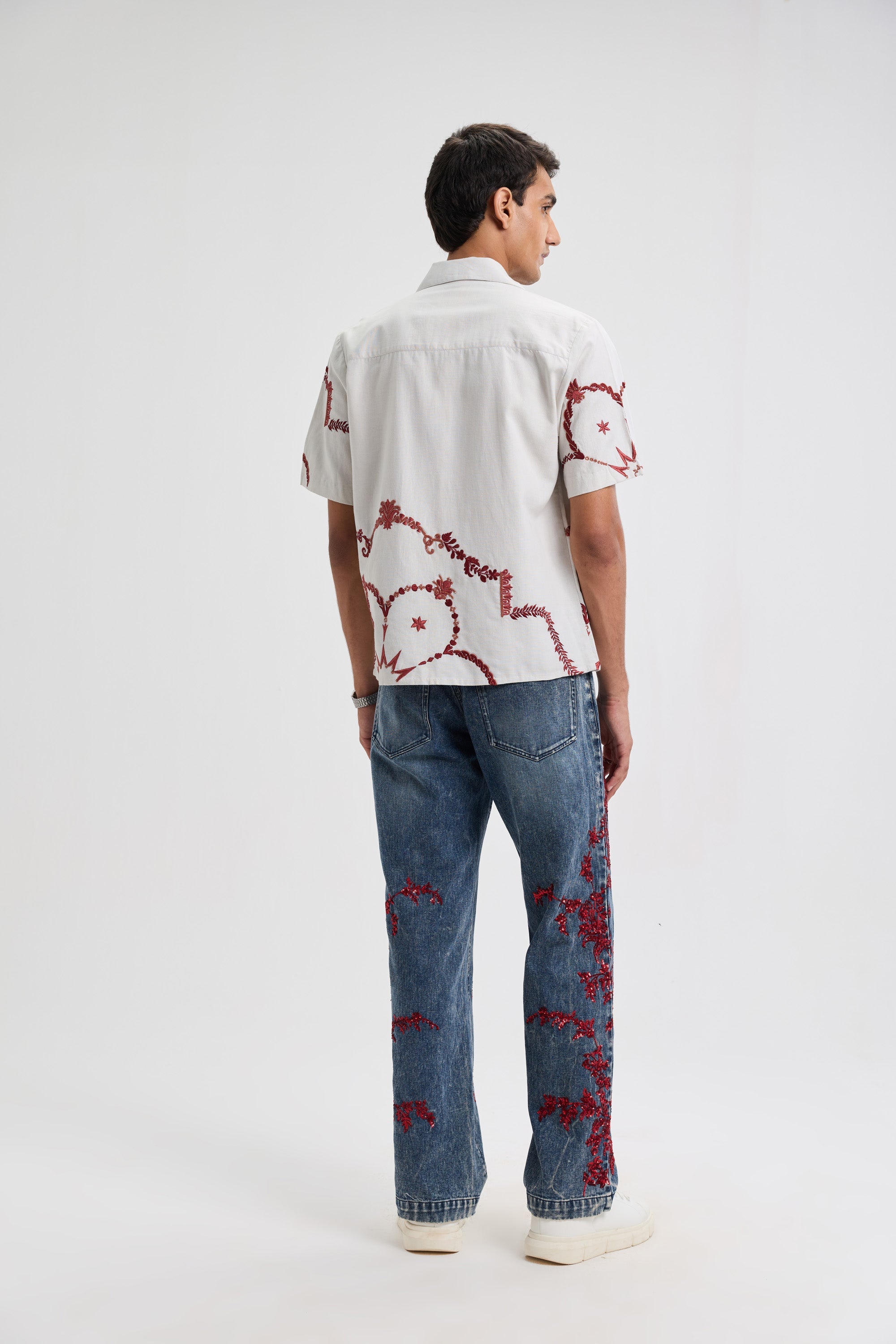 Mediterranean embroidered shirt