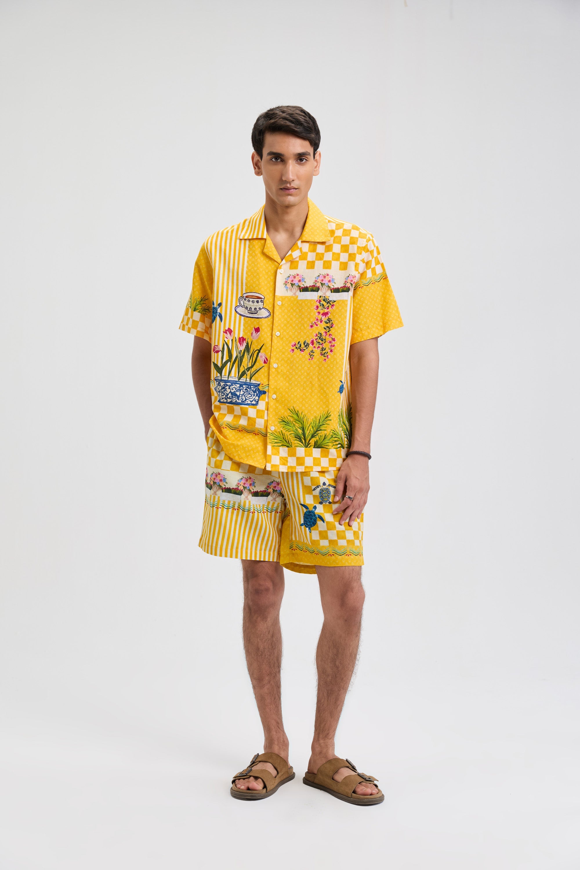 Sol Garden Printed Shorts