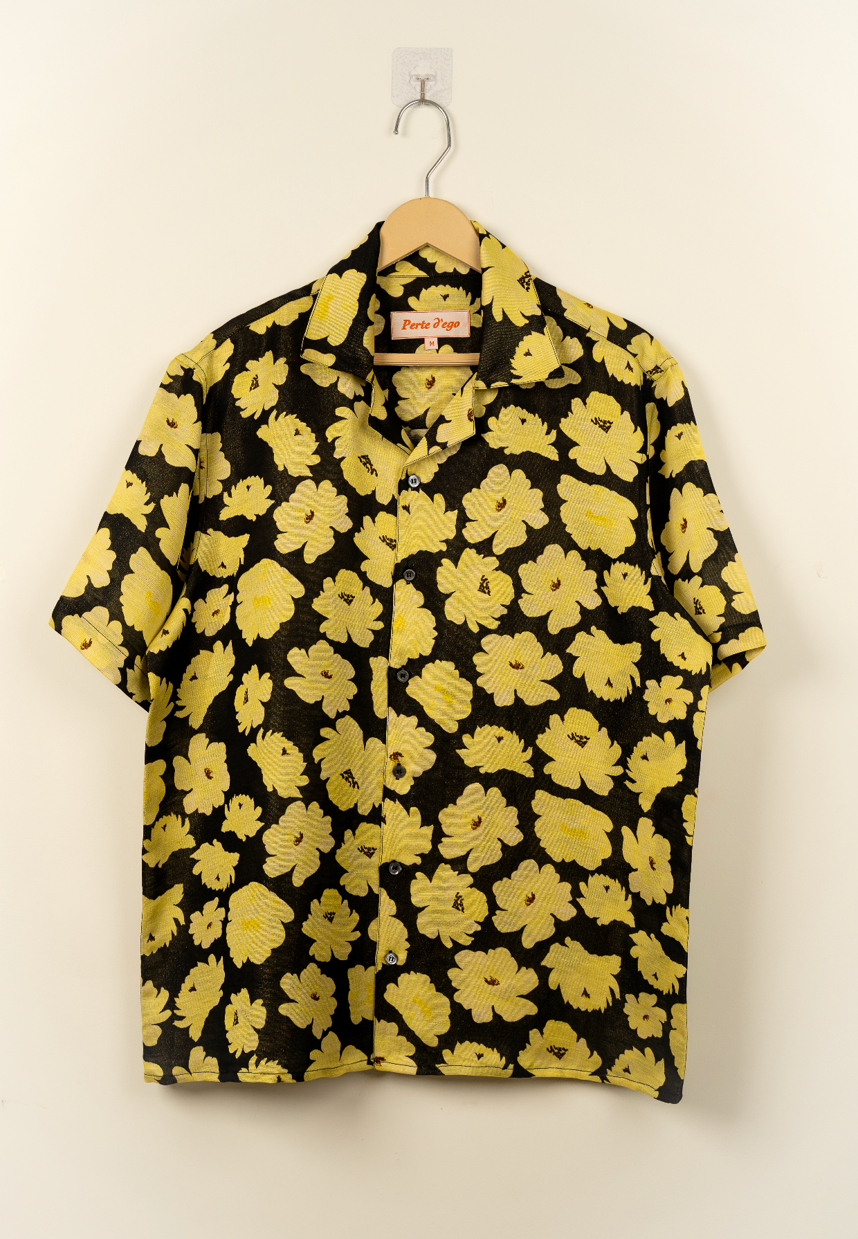 "Yellow floral" shirt