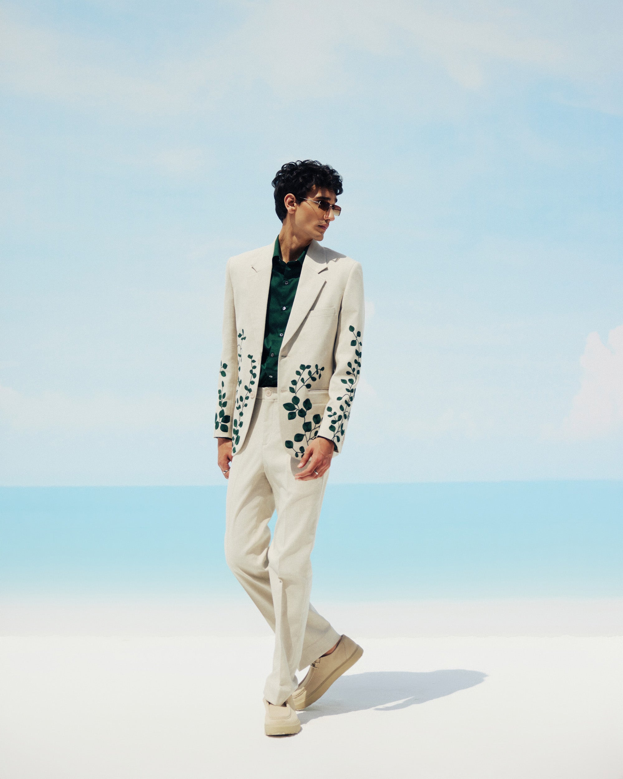 Whispering Vines embroidered Blazer