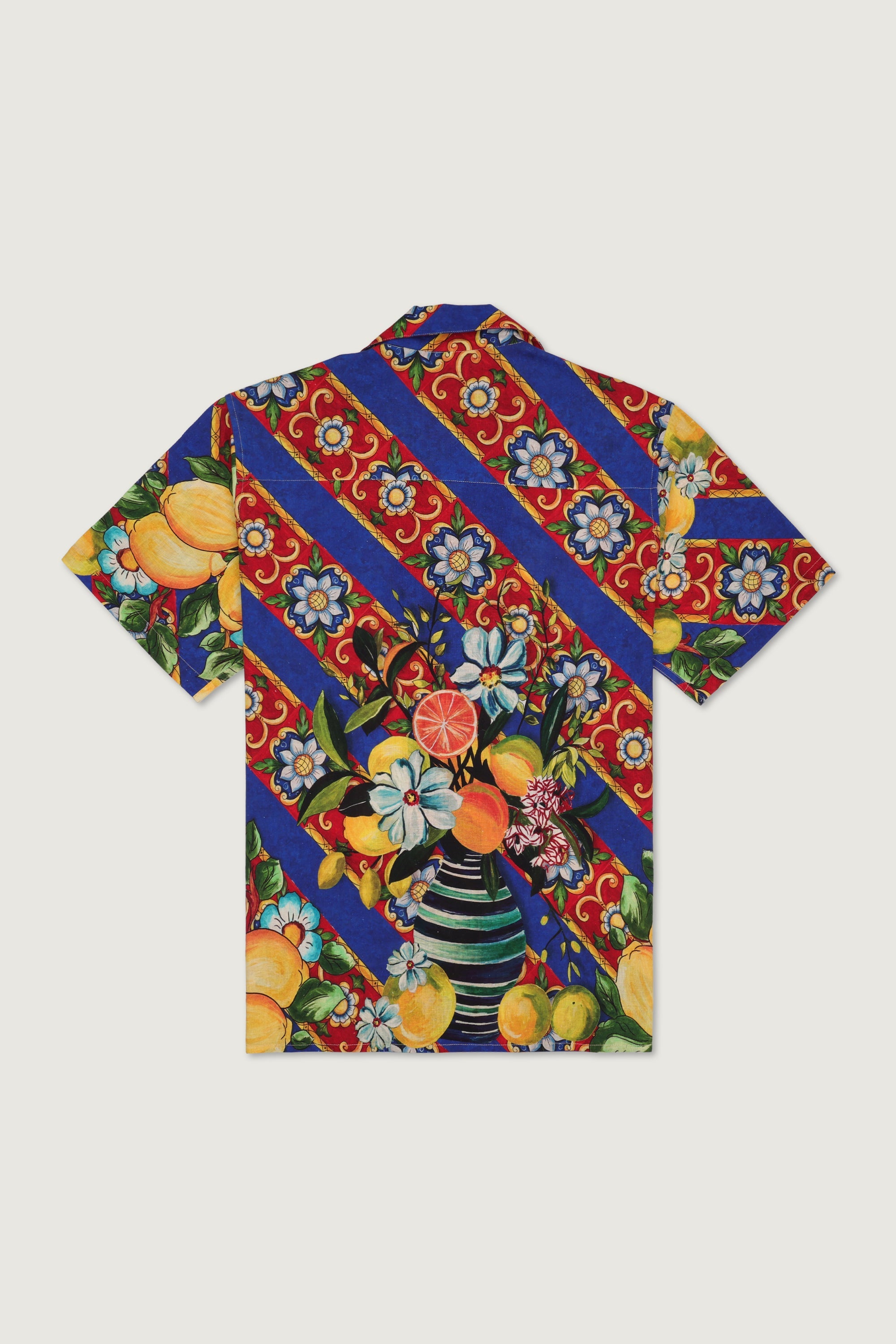 "Amalfi Daydream" shirt- Indigo