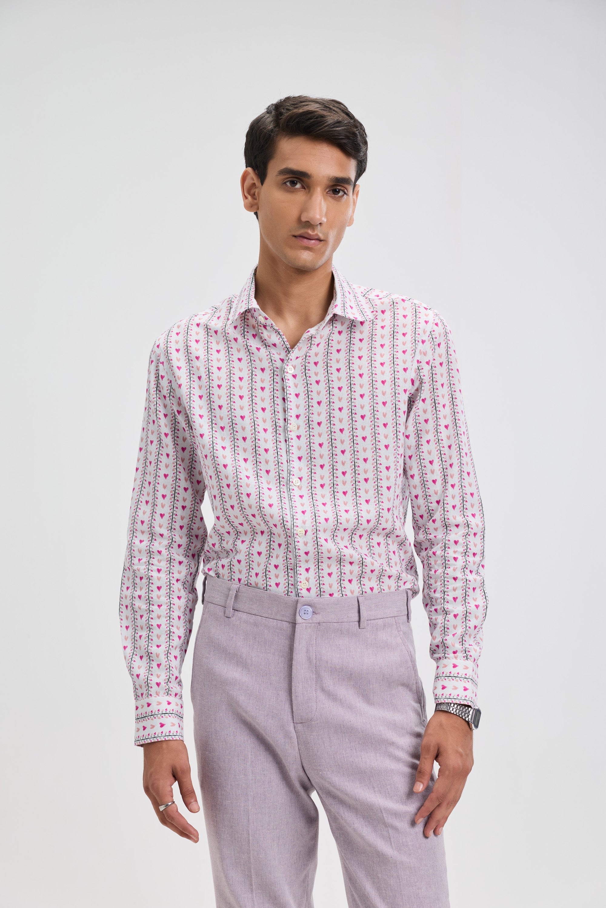 "Love stripes" evening shirt