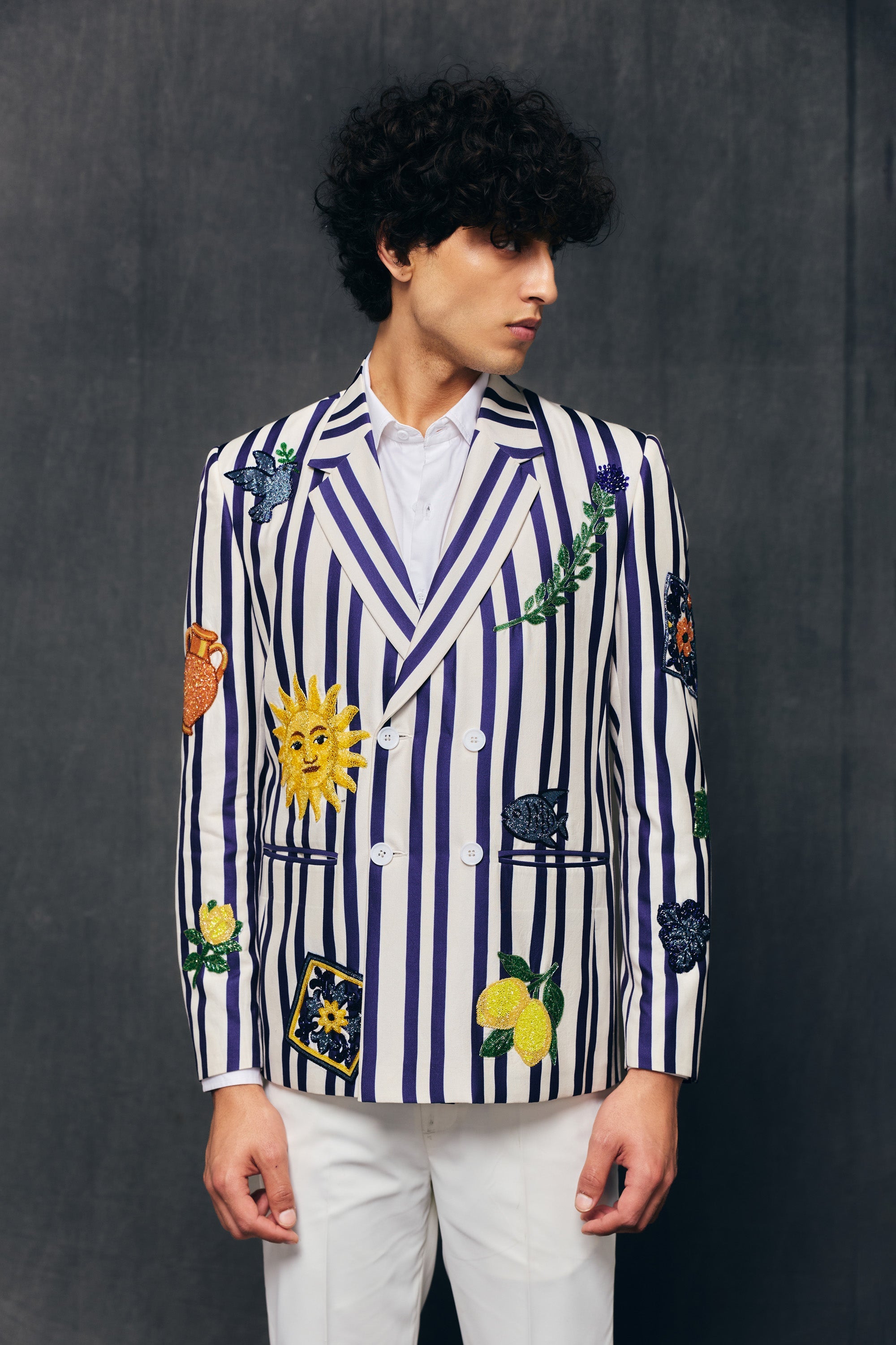 Dolce Vita hand embroidered blazer