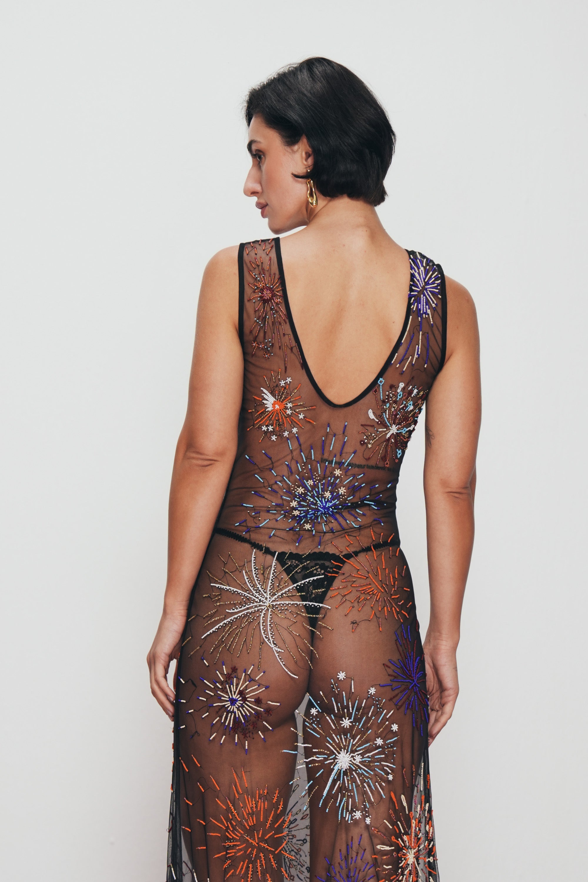 "Le Celebration" hand embroidered dress