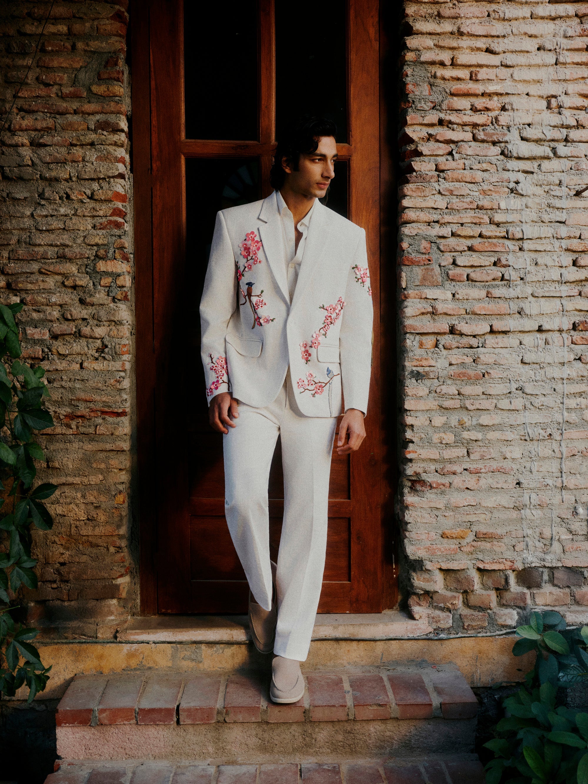 “Eternal Spring” Hand Embroidered Blazer
