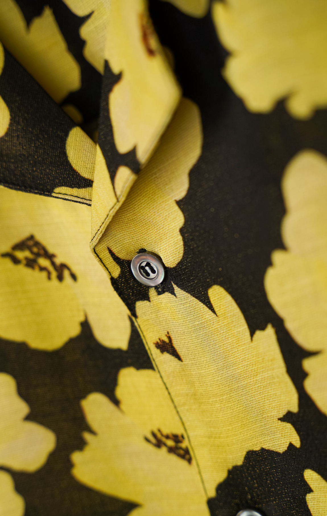 "Yellow floral" shirt